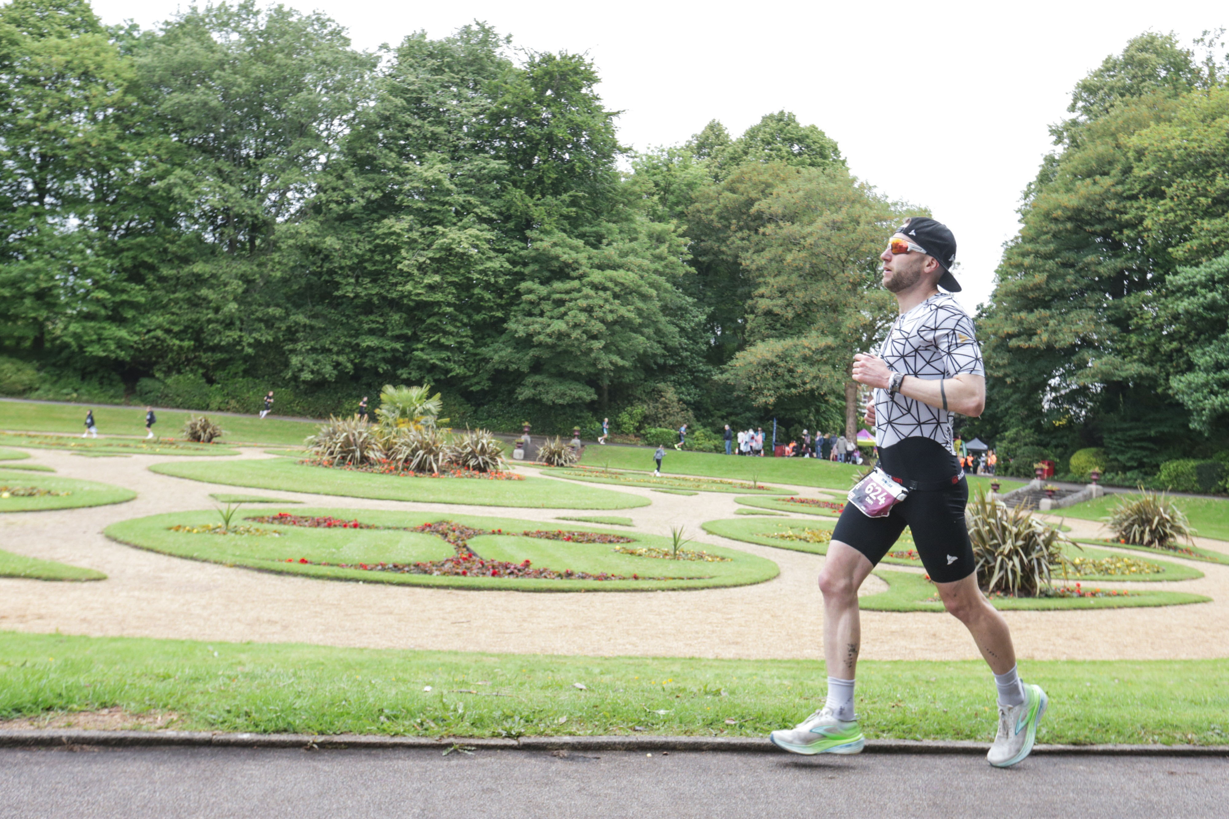 Dan running at Ironman 70.3 Bolton